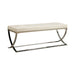 Walton Bench with Metal Base White and Chrome - Royal Furniture & Gifts (MI) - Multi Location