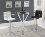 Palomar Adjustable Height Bar Stool Black and Chrome - Royal Furniture & Gifts (MI) - Multi Location