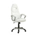 Bruce Adjustable Height Office Chair White and Silver - Royal Furniture & Gifts (MI) - Multi Location