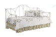 Halladay Twin Metal Daybed with Floral Frame White - Royal Furniture & Gifts (MI) - Multi Location