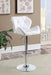 Berrington Adjustable Bar Stools Chrome and White (Set of 2) - Royal Furniture & Gifts (MI) - Multi Location