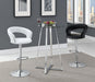 Zanella Glass Top Bar Table Chrome - Royal Furniture & Gifts (MI) - Multi Location