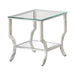 Saide Square End Table with Mirrored Shelf Chrome - Royal Furniture & Gifts (MI) - Multi Location