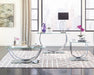 Danville U-shaped Sofa Table Chrome - Royal Furniture & Gifts (MI) - Multi Location