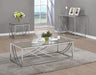 Lille Glass Top Square End Table Accents Chrome - Royal Furniture & Gifts (MI) - Multi Location