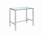 Tolbert Bar Table with Glass Top Chrome - Royal Furniture & Gifts (MI) - Multi Location