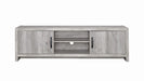 Burke 2-door TV Console Grey Driftwood - Royal Furniture & Gifts (MI) - Multi Location