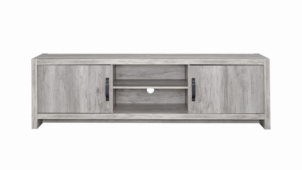 Burke 2-drawer TV Console Grey Driftwood - Royal Furniture & Gifts (MI) - Multi Location
