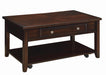 Bradford Rectangular Lift Top Coffee Table Walnut - Royal Furniture & Gifts (MI) - Multi Location
