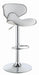 Edenton Upholstered Adjustable Height Bar Stools White and Chrome (Set of 2) - Royal Furniture & Gifts (MI) - Multi Location