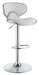 Edenton Upholstered Adjustable Height Bar Stools White and Chrome (Set of 2) - Royal Furniture & Gifts (MI) - Multi Location