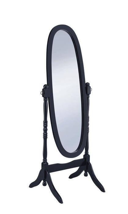 Cabot Rectangular Cheval Mirror with Arched Top Black - Royal Furniture & Gifts (MI) - Multi Location