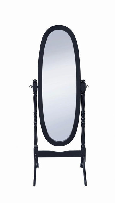 Cabot Rectangular Cheval Mirror with Arched Top Black - Royal Furniture & Gifts (MI) - Multi Location