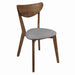 Alfredo Upholstered Dining Chairs Grey and Natural Walnut (Set of 2) - Royal Furniture & Gifts (MI) - Multi Location