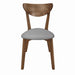 Alfredo Upholstered Dining Chairs Grey and Natural Walnut (Set of 2) - Royal Furniture & Gifts (MI) - Multi Location