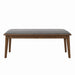 Alfredo Upholstered Dining Bench Grey and Natural Walnut - Royal Furniture & Gifts (MI) - Multi Location