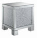 Gillian Square End Table Silver and Clear Mirror - Royal Furniture & Gifts (MI) - Multi Location