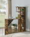 Belvedere 5-shelf Bar Table Storage Antique Nutmeg - Royal Furniture & Gifts (MI) - Multi Location