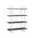 Grimma 4-shelf Bookcase Rustic Grey Herringbone - Royal Furniture & Gifts (MI) - Multi Location