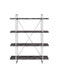 Grimma 4-shelf Bookcase Rustic Grey Herringbone - Royal Furniture & Gifts (MI) - Multi Location