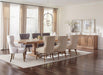 Florence Double Pedestal Dining Table Rustic Smoke - Royal Furniture & Gifts (MI) - Multi Location
