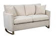 Corliss Upholstered Arched Arms Loveseat Beige - Royal Furniture & Gifts (MI) - Multi Location