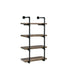 Elmcrest 24-inch Wall Shelf Black and Rustic Oak - Royal Furniture & Gifts (MI) - Multi Location