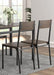 Lana 5-piece Rectangular Dining Table Set Dark Brown and Matte Black - Royal Furniture & Gifts (MI) - Multi Location