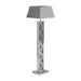 Carmen Geometric Base Floor Lamp Silver - Royal Furniture & Gifts (MI) - Multi Location