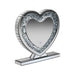 Euston Heart Shape Table Mirror Silver - Royal Furniture & Gifts (MI) - Multi Location