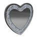 Aiko Heart Shape Wall Mirror Silver - Royal Furniture & Gifts (MI) - Multi Location