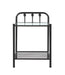 Livingston 1-shelf Nightstand with Glass Top Dark Bronze - Royal Furniture & Gifts (MI) - Multi Location