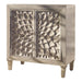 Clarkia Accent Cabinet with Floral Carved Door White - Royal Furniture & Gifts (MI) - Multi Location