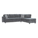 Mccord 2-piece Cushion Back Sectional Dark Grey - Royal Furniture & Gifts (MI) - Multi Location