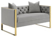 Eastbrook Tufted Back Loveseat Grey - Royal Furniture & Gifts (MI) - Multi Location