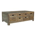 Esther 6-drawer Storage Coffee Table Natural Sheesham - Royal Furniture & Gifts (MI) - Multi Location
