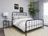 Packlan Queen Metal Panel Bed Matte Black - Royal Furniture & Gifts (MI) - Multi Location