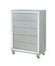 Gunnison 5-drawer Chest Silver Metallic - Royal Furniture & Gifts (MI) - Multi Location