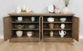 Brockway 4-door Server Barley Brown - Royal Furniture & Gifts (MI) - Multi Location