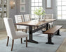 Bexley Trestle Bench Natural Honey and Espresso - Royal Furniture & Gifts (MI) - Multi Location