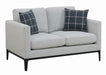 Apperson Cushioned Back Loveseat Light Grey - Royal Furniture & Gifts (MI) - Multi Location