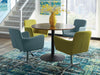 Cora Round Dining Table Walnut and Black - Royal Furniture & Gifts (MI) - Multi Location