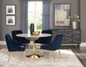 Kella Round Marble Top Dining Table White and Gold - Royal Furniture & Gifts (MI) - Multi Location