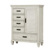 Franco 5-drawer Door Chest Antique White - Royal Furniture & Gifts (MI) - Multi Location