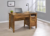 Delwin Lift Top Office Desk with File Cabinet Antique Nutmeg - Royal Furniture & Gifts (MI) - Multi Location
