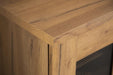 Bristol Metal Mesh Door Accent Cabinet Golden Oak - Royal Furniture & Gifts (MI) - Multi Location