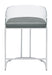 Thermosolis Acrylic Back Counter Height Stools Grey and Chrome (Set of 2) - Royal Furniture & Gifts (MI) - Multi Location