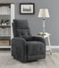 Howie Tufted Upholstered Power Lift Recliner Charcoal - Royal Furniture & Gifts (MI) - Multi Location
