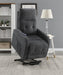 Howie Tufted Upholstered Power Lift Recliner Charcoal - Royal Furniture & Gifts (MI) - Multi Location