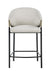 Chadwick Sloped Arm Counter Height Stools Beige and Glossy Black (Set of 2) - Royal Furniture & Gifts (MI) - Multi Location